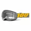 100 Percent Maschera 100% Strata 2 Grigio Giallo Con Lente Grigio -Vendite Biciclette MTB 100 50027 00006 001