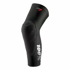 100 Percent Ginocchiere 100% Teratec Nero Logo Bianco