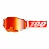 100 Percent Maschera 100% Armega Rosso Aranciato Con Lente A Specchio Rosso -Vendite Biciclette MTB 100 841269166966 001