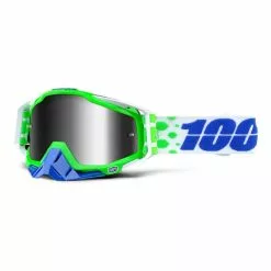 100 Percent Maschera 100% Racecraft Alchemy Verde Lente A Specchio Argento