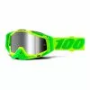 100 Percent Maschera 100% Racecraft Plus Verde Lente A Specchio Grigio