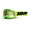 100 Percent Maschera 100% Accuri 2 Verde Giallo Con Lente Trasparente