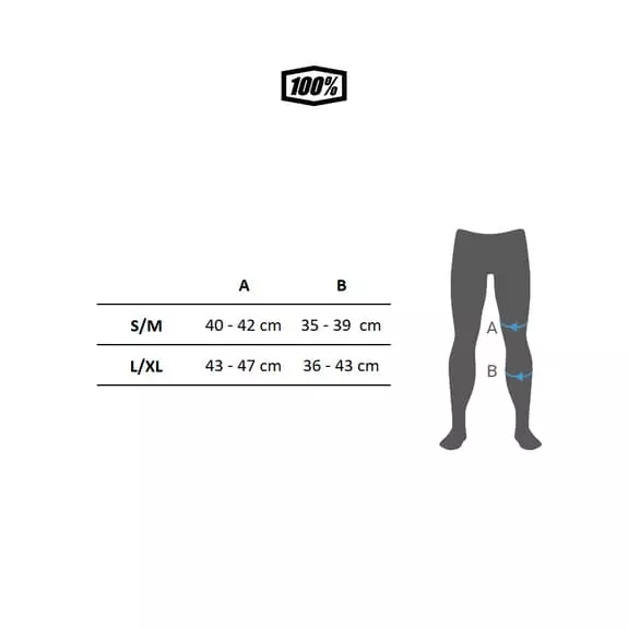 100 Percent Ginocchiere 100% Fortis Nero 4 100 Percent Ginocchiere 100% Fortis Nero - immagine 2