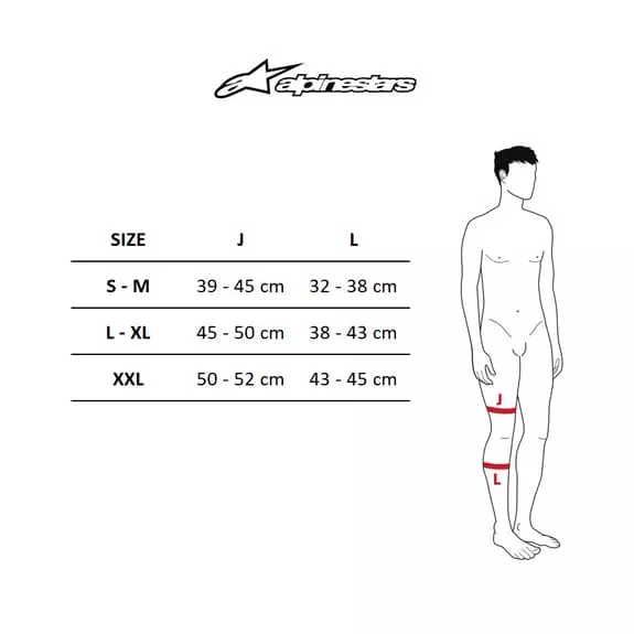 Ginocchiere Protezione Alpinestars Vector Nero Rosso - immagine 3