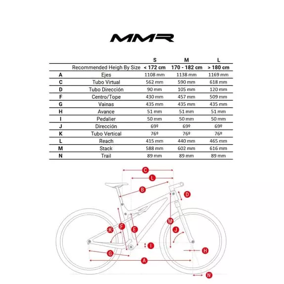 Bicicletta MTB MMR Kenta 70 Bianco Nero 8 Bicicletta MTB MMR Kenta 70 Bianco Nero - immagine 6