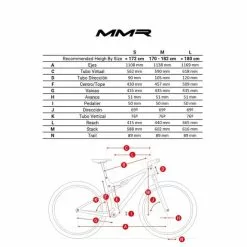Bicicletta MTB MMR Kenta 70 Rosso Grigio 12 Bicicletta MTB MMR Kenta 70 Rosso Grigio -Vendite Biciclette MTB MMR mtb kenta st v2