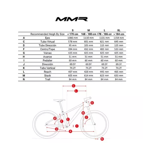 Bicicletta MTB MMR Rakish 00 Grigio Rosso 8 Bicicletta MTB MMR Rakish 00 Grigio Rosso - immagine 6