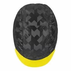 Cappellino Assos Equipe RS Rain Nero Giallo -Vendite Biciclette MTB ass p13.70.744.32 3