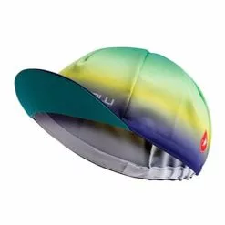 Cappellino Castelli Gradient Verde Giallo Blu Donna -Vendite Biciclette MTB ca 4521068 963 002