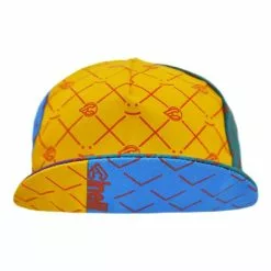 Cappellino Cinelli Smile Giallo Lilla Blu 6 Cappellino Cinelli Smile Giallo Lilla Blu -Vendite Biciclette MTB ci ccsmcap 002