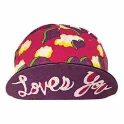 Cappellino Cinelli Ana Benaroya Heart Rosa Multicolor -Vendite Biciclette MTB ci heartcap 002