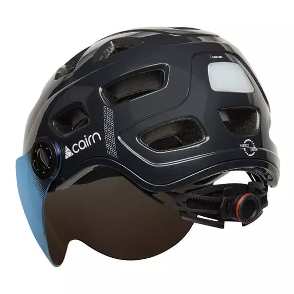 Casco Cairn Bike Quartz Visor LED USB Nero Chiaro 4 Casco Cairn Bike Quartz Visor LED USB Nero Chiaro - immagine 2