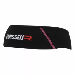 Fascia Per La Testa Finisseur Thermal Knitted Nero Rosso Salmone