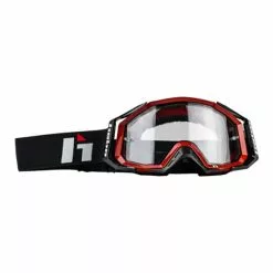 Maschera Hebo Quantum II Rosso Con Lente Trasparente