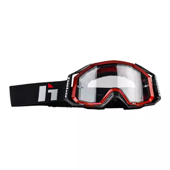 Maschera Hebo Quantum II Rosso Con Lente Trasparente 3 Maschera Hebo Quantum II Rosso Con Lente Trasparente