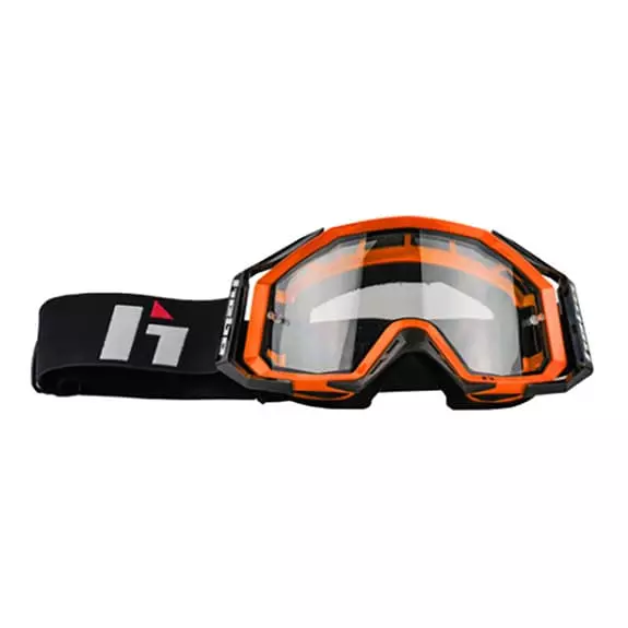 Maschera Hebo Quantum II Arancione Con Lente Trasparente 3 Maschera Hebo Quantum II Arancione Con Lente Trasparente