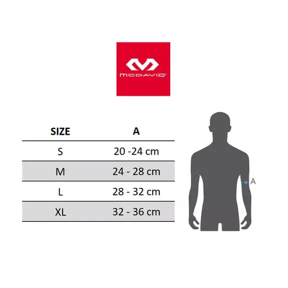 Manicotti McDavid Elite Compression Bianco 4 Manicotti McDavid Elite Compression Bianco - immagine 2