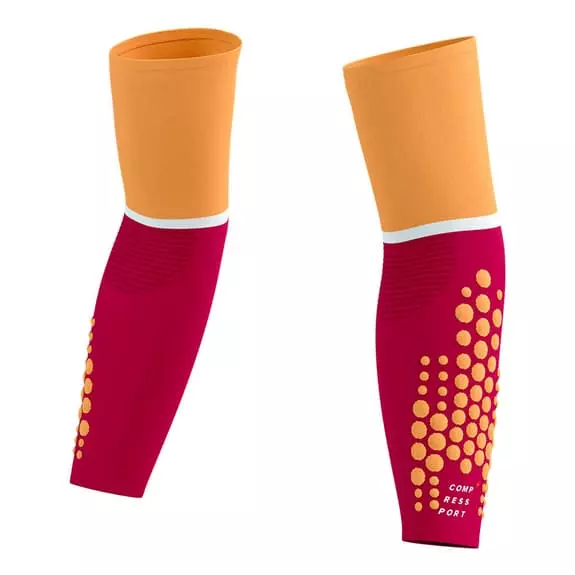 Manicotti Compressport ArmForce Ultralight Arancio Granata 5 Manicotti Compressport ArmForce Ultralight Arancio Granata - immagine 3