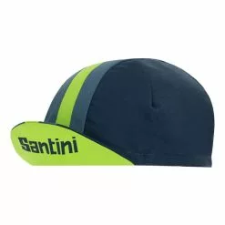 Cappellino Santini Bengal Blu Verde Fluo -Vendite Biciclette MTB st 2s460cotbeng vf 003