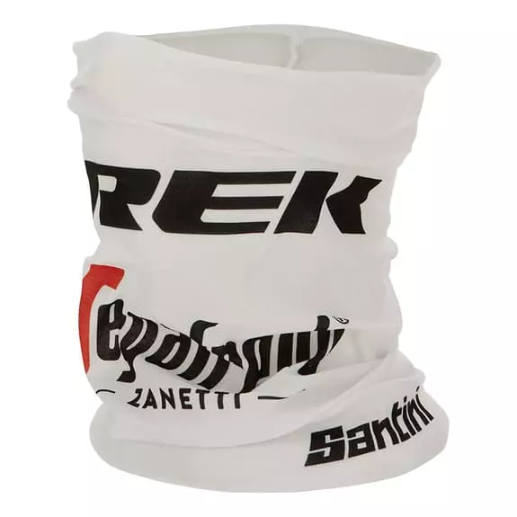 Santini Scaldacollo Trek-Segafredo 2022 Fan Line Bianco Rosso 4 Santini Scaldacollo Trek-Segafredo 2022 Fan Line Bianco Rosso - immagine 2