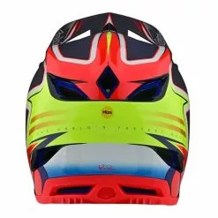 Casco Troy Lee Designs D4 Carbon Verde Rosso Blu -Vendite Biciclette MTB tl 139324011 c 003